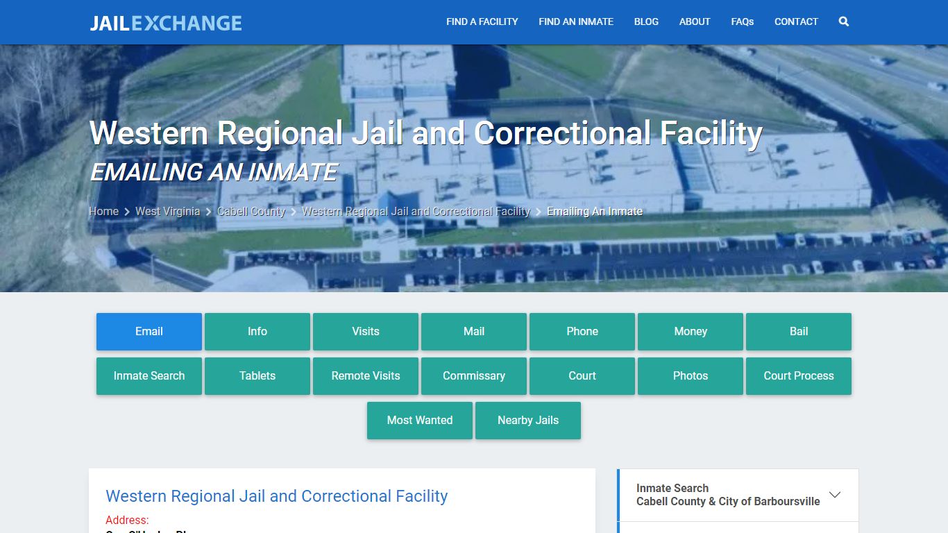 Inmate Text, Email - Western Regional Jail and Correctional Facility, WV